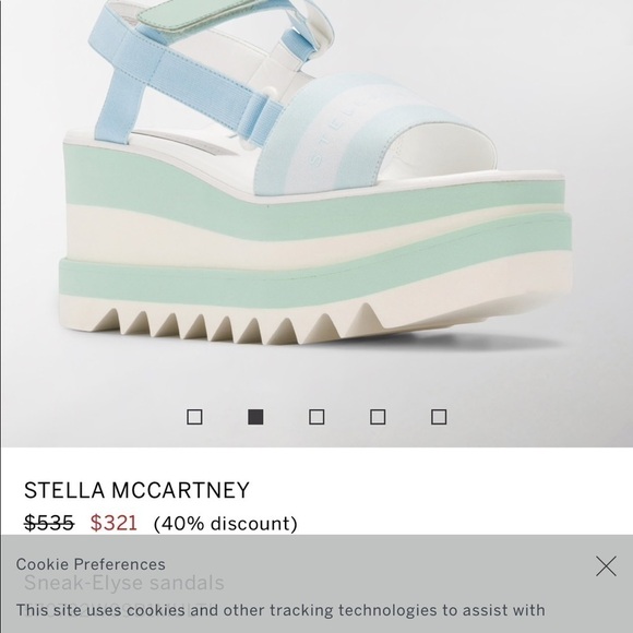 Stella McCartney wedge sandlals - Picture 3 of 6